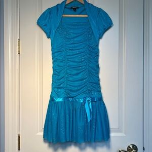Amy Byer Vibrant Turquiose Dress